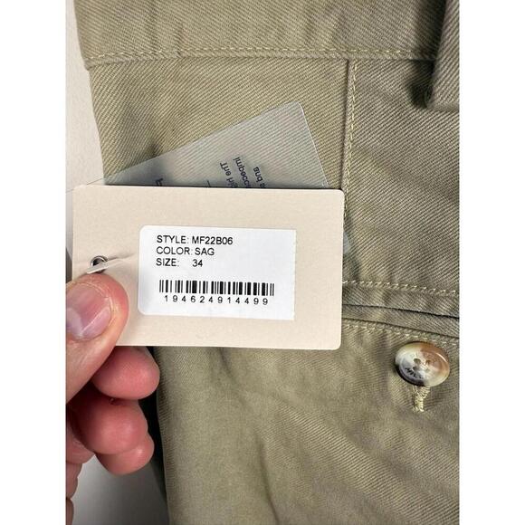 NWT* Peter Millar Crown Chino Quality Pants MF22B06 Sag Khaki 36x35 - Picture 3 of 5